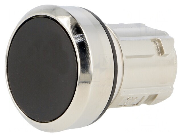 Comutator apăsare 22mm negru