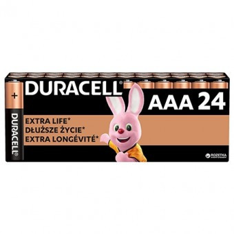Baterie alcalina duracell lr03 blister 24 buc foto