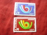 Serie Andorra 1973 Europa CEPT , 2 valori, Nestampilat