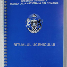 MAREA LOJA NATIONALA DIN ROMANIA , RITUALUL UCENICULUI , 2004 , PREZINTA PETE SI HALOURI DE APA *