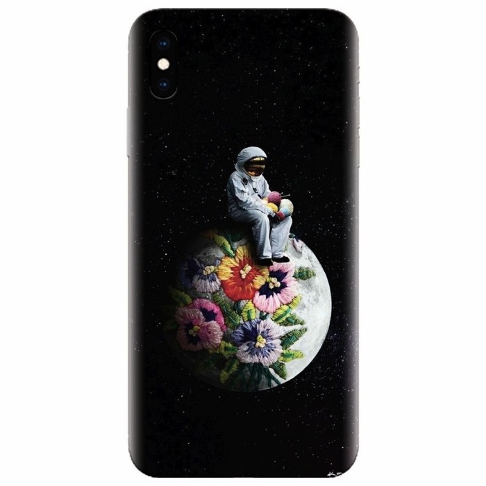 Husa silicon pentru Apple Iphone XS Max, Astronaut
