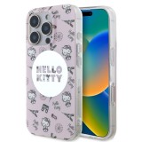 Husa pentru iPhone 16 Pro Max - Hello Kitty Hardcase IML All Over Paris MagSafe (HKHMP16XHAOPP) - Pink
