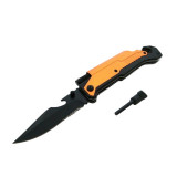 Briceag de vanatoare IdeallStore&reg;, Robo Blade, otel inoxidabil, 22 cm, portocaliu