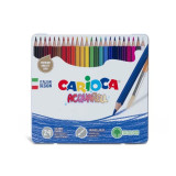 Creioane colorate CARIOCA Aquarell 24/set &amp;icirc;n cutie metalică