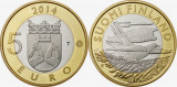 Finlanda moneda comemorativa 5 euro 2014 - Natura nordica Cuc - UNC