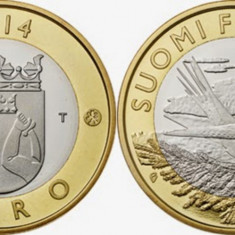 Finlanda moneda comemorativa 5 euro 2014 - Natura nordica Cuc - UNC