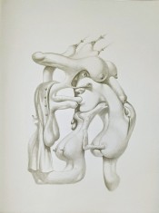 Jules PERAHIM - Compozitie Erotica 8, Heliogravura pe hartie Arches, 1972
