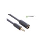 Cablu de prelungire jack audio de 3,5 mm tata la mamă-Lungime 2 Metri-Culoare Gri, Ugreen