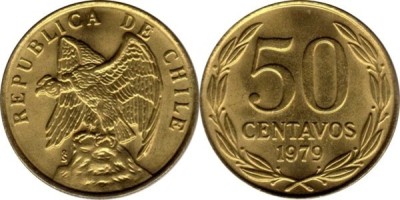 Chile 1979 - 50 centavos UNC foto