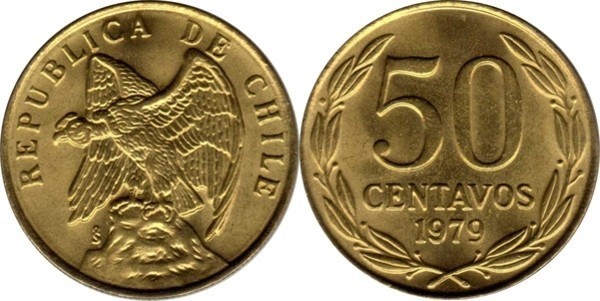 Chile 1979 - 50 centavos UNC