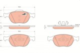 TRW GDB1532 COTEC set placute frana,frana disc