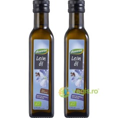 Pachet Ulei de In Virgin Presat la Rece Ecologic/Bio 250ml+250ml