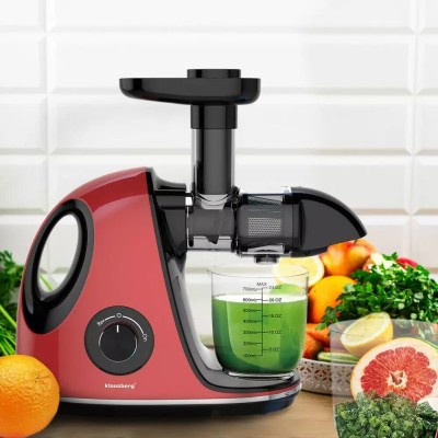 Storcator pentru fructe si legume, orizontal cu maner, putere 150 W, rosu, Klausberg foto