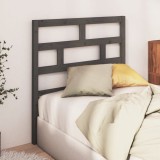 VidaXL Tăblie de pat, gri, 96x4x100 cm, lemn masiv de pin