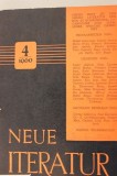 Neue Literatur. Zeitschrift des Schriftstellerverbandes der Sozialistischen Republik Rum&auml;niens. 11. Jg., Heft 4, 1960
