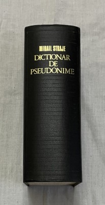 dicționar de pseudonime, anagrame, asteronime de mihail straje cartonata foto