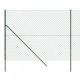 Gard de plasa de sarma, verde, 2x25 m GartenMobel Dekor, vidaXL