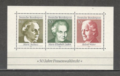 Germania.1969 50 ani votul femeilor-Bl. MG.245 foto