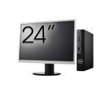 Pachet Calculator Second Hand DELL OptiPlex 3090 Mini PC, Intel Core i3-10105T 3.00 - 3.90GHz, 8GB DDR4, 256GB SSD + Monitor 24&amp;quot; NewTechnology Me