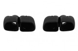 Set de iesiri de evacuare ovale, negre si lucioase, potrivite pentru Porsche Macan 2014-2016, lungime 270mm, intrare 63mm Performance AutoTuning