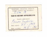 Talon de vaccinare antipoliomielitica, 1961