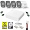 Sistem supraveghere cu functii inteligente Hikvision, 4 camere 5MP 3K, ColorVu, Microfon, Lumina Alba 20m, DVR 4 canale 5MP, Accesorii incluse, HDD 50