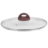 Cumpara ieftin Capac Sticla 28cm Black Marble Line MagicHome Yenna Universal Oala Cratita Tigaie