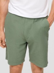 s.Oliver Pantaloni scurti barbati, din bumbac, Regular fit, Verde (Marime: 3XL) foto