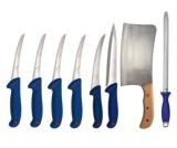 Set cutite macelarie 8 piese profesionale, TipB