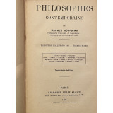 PHILOSOPHES CONTEMPORAINS par HARALD HOFFDING , 1924