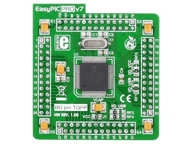 Placă Prototip PIC18F8520 EasyPIC PRO V7 MCUCARD