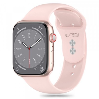 Curea Tech-Protect Silicone pentru Apple Watch 41mm / 40mm / 38mm Series, Roz foto