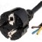 Cablu alimentare AC, 3m, 3 fire, culoare negru, cabluri, CEE 7/7 (E/F) mufa, LIAN DUNG -