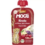 Piure din mere prune banane si visine pentru copii 1 an, eco
