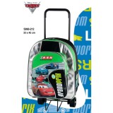 Trolley cu rucsac jr. detasabil Cars Grand Prix 28x35x12 cm, Jad