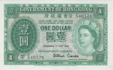 Bancnota Hong Kong 1 Dolar 1958 - P324Ab UNC- ( vezi descriere )
