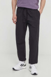 Adidas Originals pantaloni Premium Essentials Sweatpant bărbați, culoarea negru, uni, IS1796