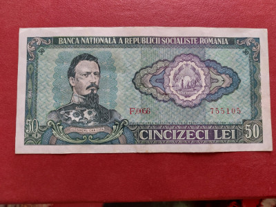 Bancnota 50 lei 1966 Romania foto