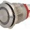 Intrerupator anti-vandalism, OFF-(ON), &Oslash;19mm, BULGIN, MPI002/TERM/RD, T154597