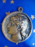 B198- Medalie Posta si Telegraf Amedee Breteau 1906 bronz 3 cm.