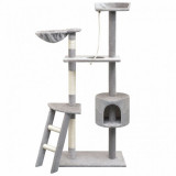 VidaXL Ansamblu pisici, st&acirc;lpi cu funie de sisal, 150 cm, gri