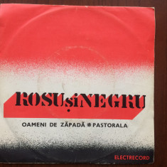 rosu si negru oameni de zapada / pastorala disc single 7" vinyl muzica rock VG+