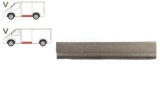 Panou reparatie lateral Vw Transporter T4, 1990- 2003, Partea Stanga, Lateral, lungime 1385 mm ,inaltime 260 mm, parte inferioara