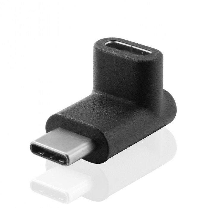 Adaptor unghiular, MicroConnect, USB-C la C 90A&Acirc;&deg;