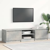 Cumpara ieftin Dulap TV, gri beton, 140x40x35,5 cm, lemn prelucrat