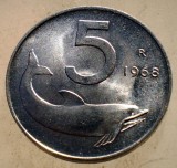 1.897 ITALIA 5 LIRE 1968 R AUNC