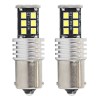Bec auto LED Canbus BA15D P21W, 12-24V, 4.2W , 15 SMD, AMIO, set 2 buc.