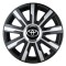 Set 4 Capace Roti Autohelix MSA&reg;, potrivite jantelor de R15, pentru Toyota, model mirage