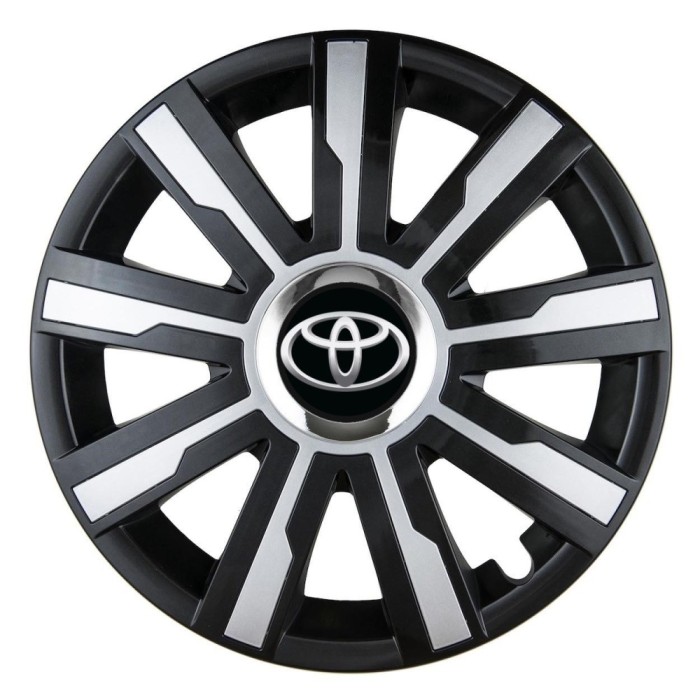 Set 4 Capace Roti Autohelix MSA&reg;, potrivite jantelor de R15, pentru Toyota, model mirage