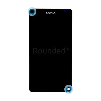 Modul display Nokia N9, ansamblu display incl. cadru metalic piesa de schimb neagra 040-092060 foto
